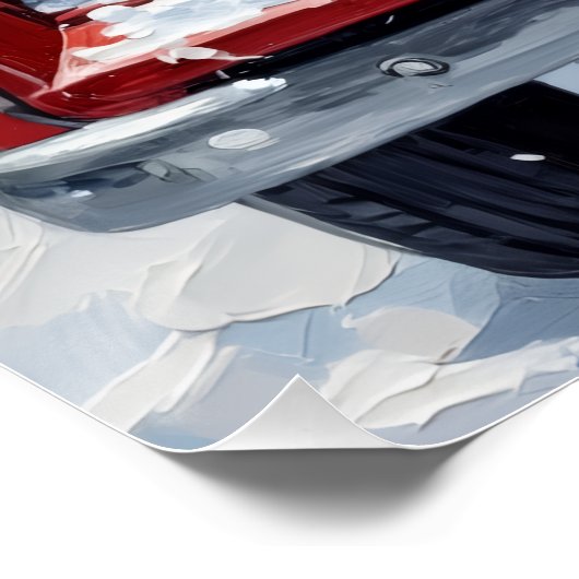 Nova Scotia Duck Tolling Retriever Christmas Red Poster (Ecke)