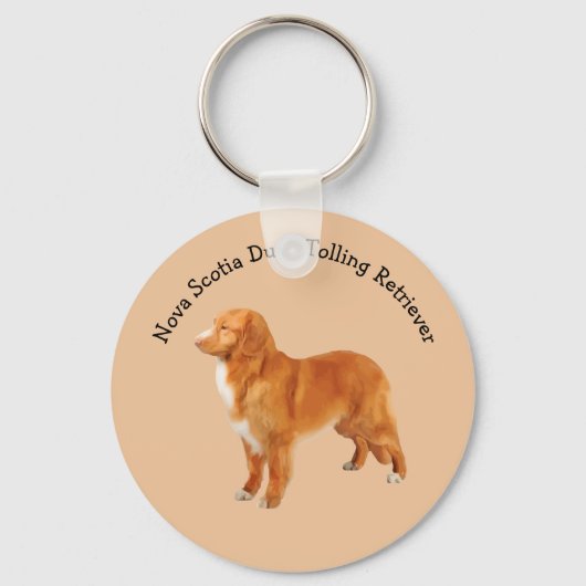 Nova Scotia Duck Tolling Retriever Dog Breed Schlüsselanhänger (Vorderseite)