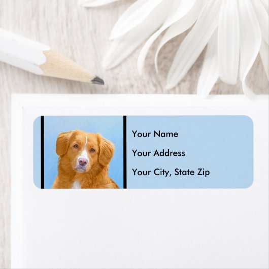 Nova Scotia Duck Tolling Retriever Dog Painting (Insitu)