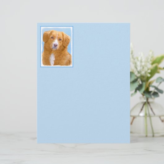 Nova Scotia Duck Tolling Retriever Dog Painting (Stehend Vorderseite)