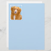 Nova Scotia Duck Tolling Retriever Dog Painting (Vorne/Hinten)