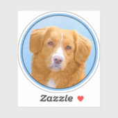 Nova Scotia Duck Tolling Retriever Dog Painting Aufkleber (Blatt)