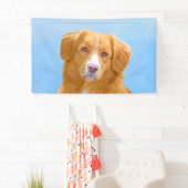 Nova Scotia Duck Tolling Retriever Dog Painting Banner (Insitu)