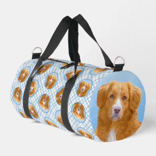 Nova Scotia Duck Tolling Retriever Dog Painting Duffle Bag