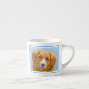 Nova Scotia Duck Tolling Retriever Dog Painting Espressotasse
