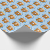 Nova Scotia Duck Tolling Retriever Dog Painting Geschenkpapier (Ecke)