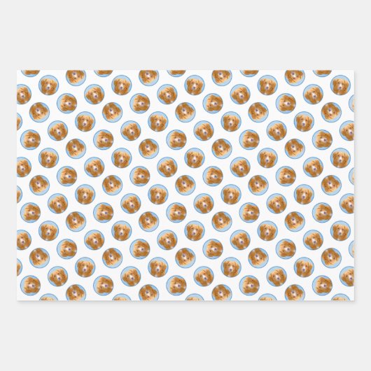 Nova Scotia Duck Tolling Retriever Dog Painting Geschenkpapier Set (Vorderseite 2)