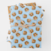 Nova Scotia Duck Tolling Retriever Dog Painting Geschenkpapier Set (Beispiel)