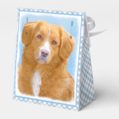 Nova Scotia Duck Tolling Retriever Dog Painting Geschenkschachtel (Rückseite)