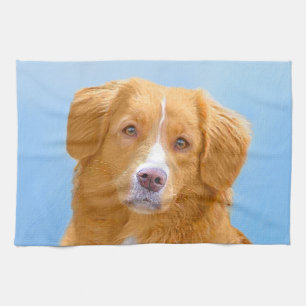 Nova Scotia Duck Tolling Retriever Dog Painting Geschirrtuch