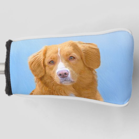Nova Scotia Duck Tolling Retriever Dog Painting Golf Headcover (Vorderseite)