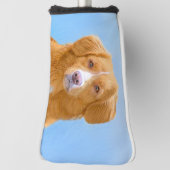 Nova Scotia Duck Tolling Retriever Dog Painting Golf Headcover (Rotieren 90)