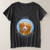 Nova Scotia Duck Tolling Retriever Dog Painting Große Größe T-Shirt (Design vorne)