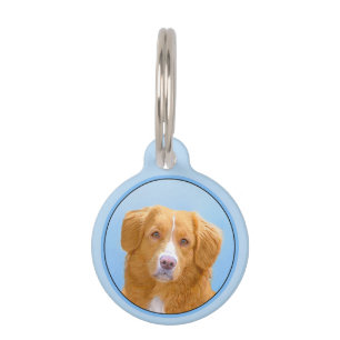 Nova Scotia Duck Tolling Retriever Dog Painting Haustiermarke
