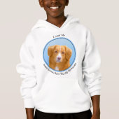 Nova Scotia Duck Tolling Retriever Dog Painting Hoodie (Vorderseite)