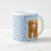 Nova Scotia Duck Tolling Retriever Dog Painting Jumbo-Tasse (Vorderseite Rechts)