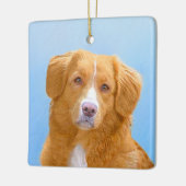 Nova Scotia Duck Tolling Retriever Dog Painting Keramikornament (Links)