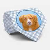 Nova Scotia Duck Tolling Retriever Dog Painting Krawatte (Gerollt)