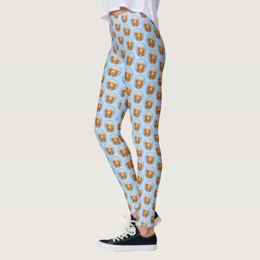 Nova Scotia Duck Tolling Retriever Dog Painting Leggings (Links)