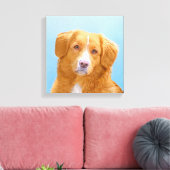 Nova Scotia Duck Tolling Retriever Dog Painting Leinwanddruck (Insitu (Wohnzimmer))