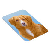 Nova Scotia Duck Tolling Retriever Dog Painting Magnet (Rechte Seite)