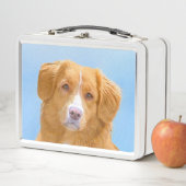 Nova Scotia Duck Tolling Retriever Dog Painting Metall Brotdose (Beispiel)