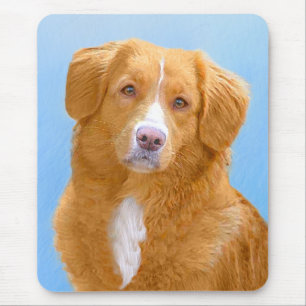 Nova Scotia Duck Tolling Retriever Dog Painting Mousepad