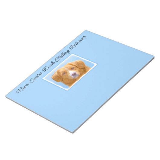 Nova Scotia Duck Tolling Retriever Dog Painting No Notizblock (angewinkelt)