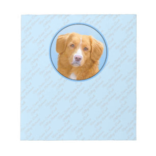 Nova Scotia Duck Tolling Retriever Dog Painting Notizblock