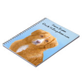 Nova Scotia Duck Tolling Retriever Dog Painting Notizblock (Linke Seite)