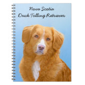 Nova Scotia Duck Tolling Retriever Dog Painting Notizblock (Vorderseite)