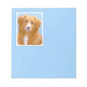 Nova Scotia Duck Tolling Retriever Dog Painting Notizblock (Vorderseite)