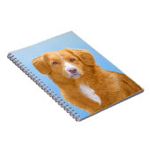 Nova Scotia Duck Tolling Retriever Dog Painting Notizblock (Rechte Seite)