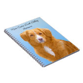 Nova Scotia Duck Tolling Retriever Dog Painting Notizblock (Rechte Seite)