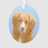 Nova Scotia Duck Tolling Retriever Dog Painting Ornament (Vorderseite)