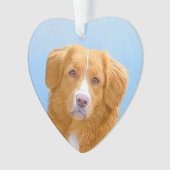 Nova Scotia Duck Tolling Retriever Dog Painting Ornament (Vorderseite)