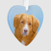 Nova Scotia Duck Tolling Retriever Dog Painting Ornament (Vorderseite)