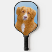 Nova Scotia Duck Tolling Retriever Dog Painting Pickleball Schläger (Vorderseite)