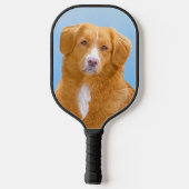 Nova Scotia Duck Tolling Retriever Dog Painting Pickleball Schläger (Rückseite)