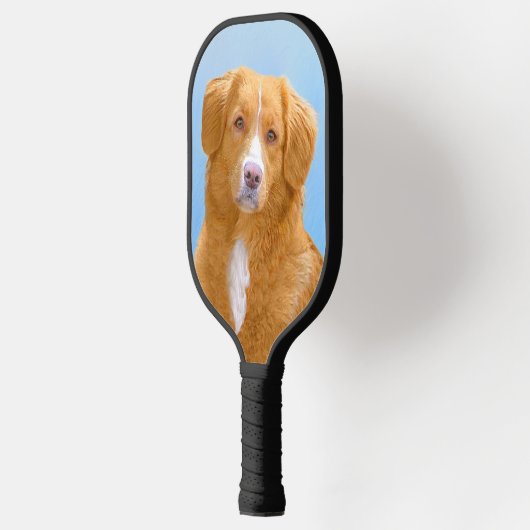 Nova Scotia Duck Tolling Retriever Dog Painting Pickleball Schläger (Links)