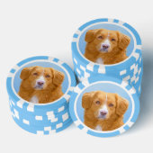 Nova Scotia Duck Tolling Retriever Dog Painting Pokerchips (Stapel)