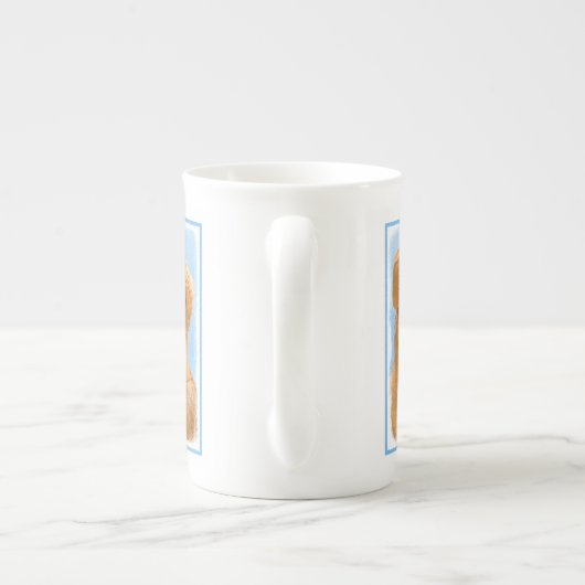 Nova Scotia Duck Tolling Retriever Dog Painting Porzellantasse (Rückseite)