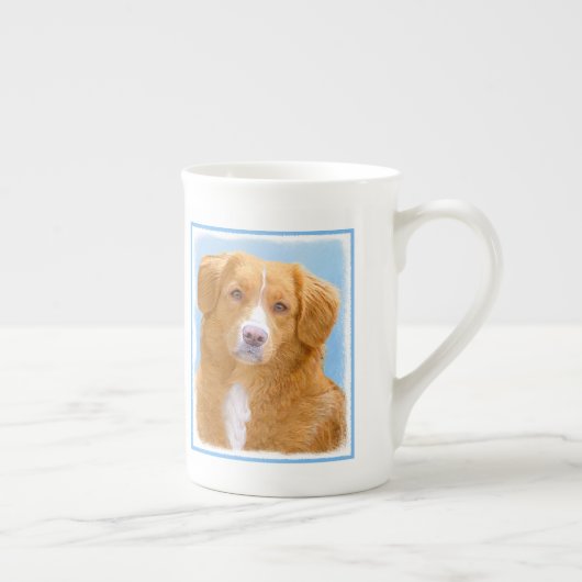 Nova Scotia Duck Tolling Retriever Dog Painting Porzellantasse (Rechts)
