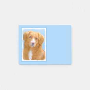 Nova Scotia Duck Tolling Retriever Dog Painting Post-it Klebezettel