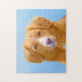 Nova Scotia Duck Tolling Retriever Dog Painting Puzzle (Vertikal)