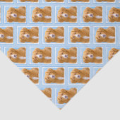 Nova Scotia Duck Tolling Retriever Dog Painting Seidenpapier (Ausschnitt)