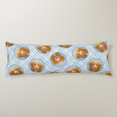 Nova Scotia Duck Tolling Retriever Dog Painting Seitenschläferkissen (Rückseite)