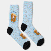 Nova Scotia Duck Tolling Retriever Dog Painting Socken (Rechts)