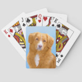 Nova Scotia Duck Tolling Retriever Dog Painting Spielkarten (Rückseite)
