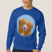 Nova Scotia Duck Tolling Retriever Dog Painting Sweatshirt (Vorderseite)